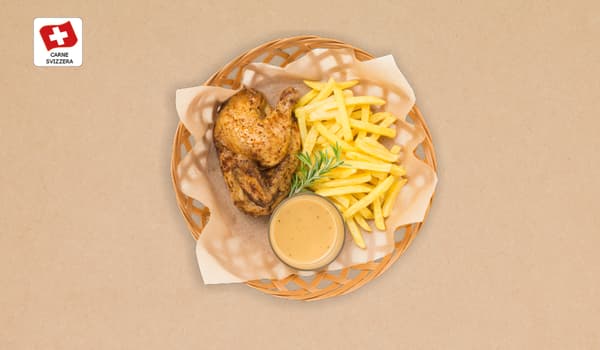 Mezzo pollo al cestello presso il nostro ristorante IKEA