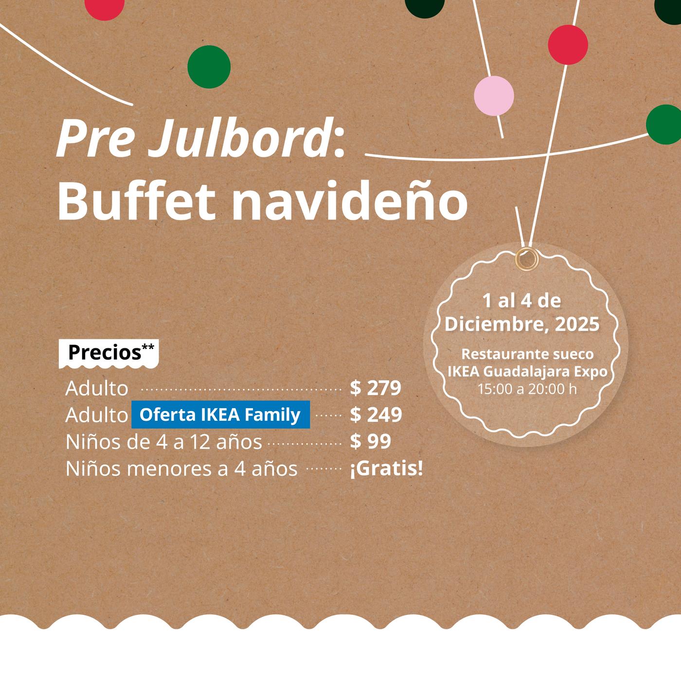 MG Buffet navideño Julbord Gdl Expo
