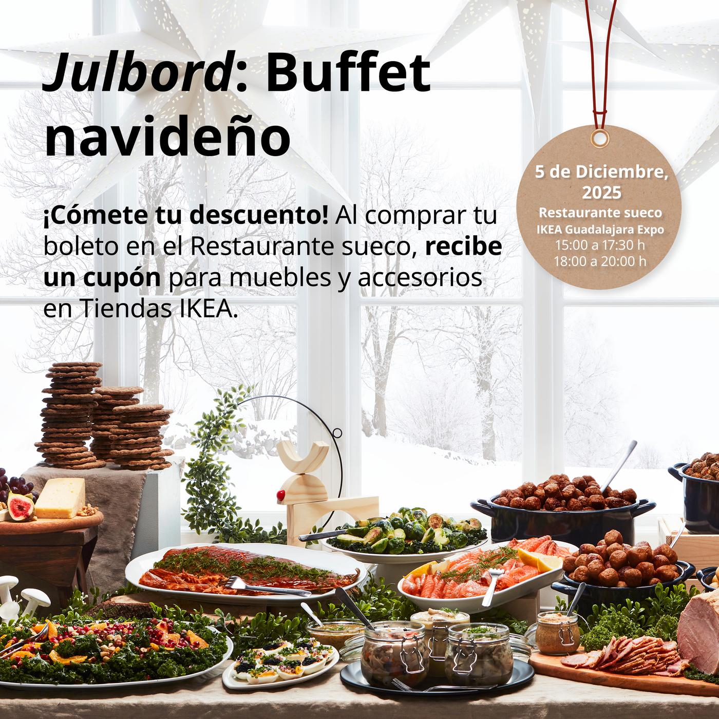 MG Buffet navideño Julbord Gdl Expo