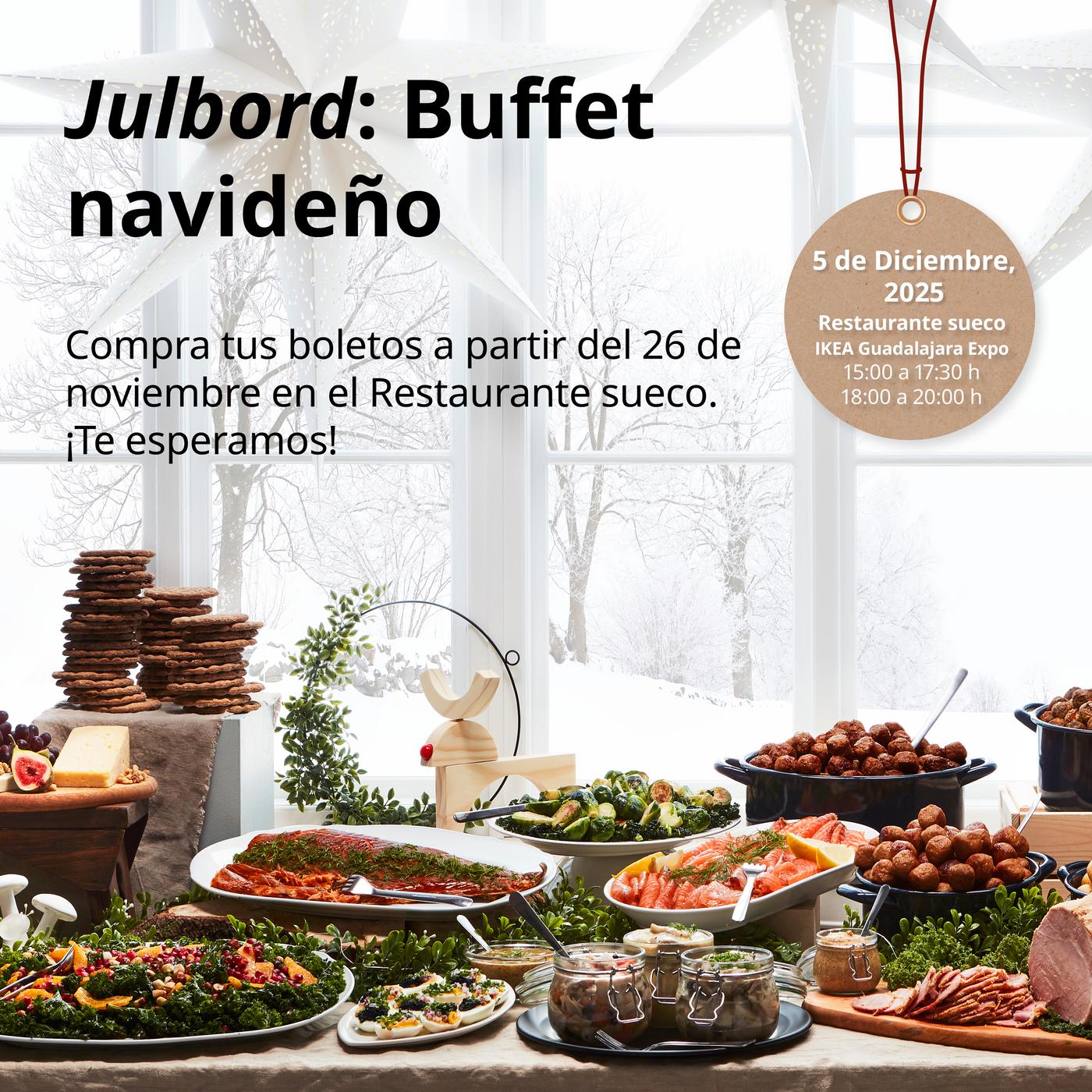 MG Buffet navideño Julbord Gdl Expo