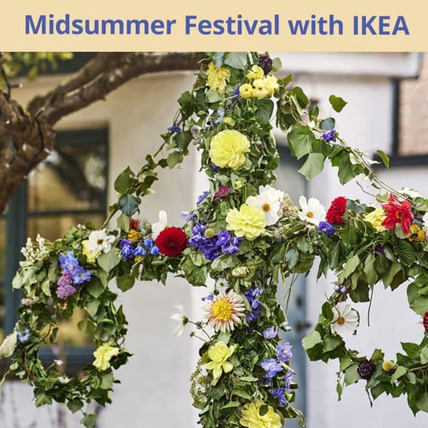 Midsummer flowers on a maypole