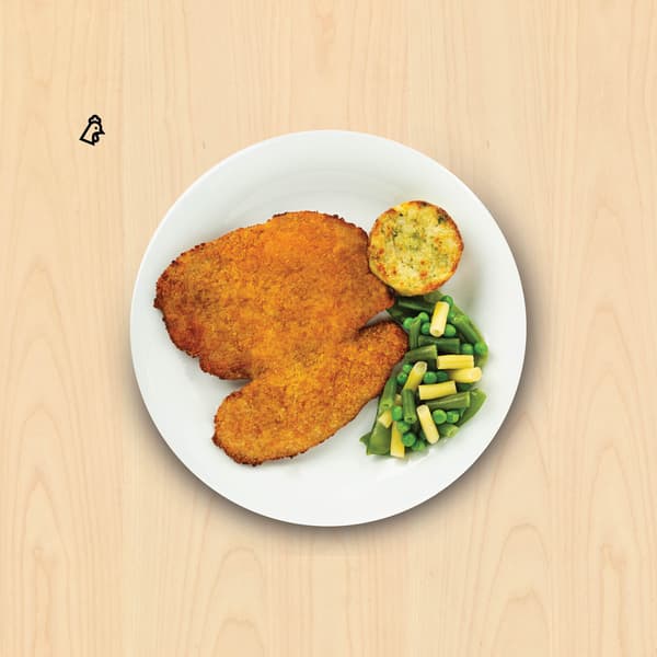 Milanesa de pollo

$ 199

200g de milanesa con salsa de tomate, servida medallón de verdura y mix de verduras.