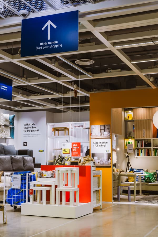 Miljö inifrån varuhuset