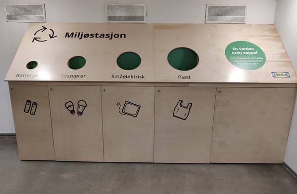 Miljøvinning-stasjon. 