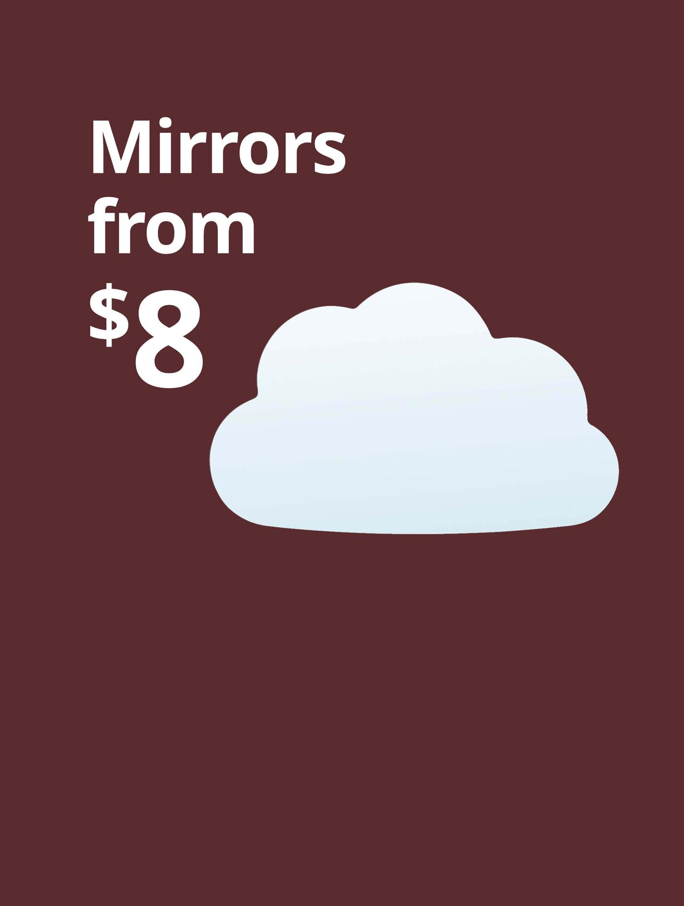 mirrors from $8