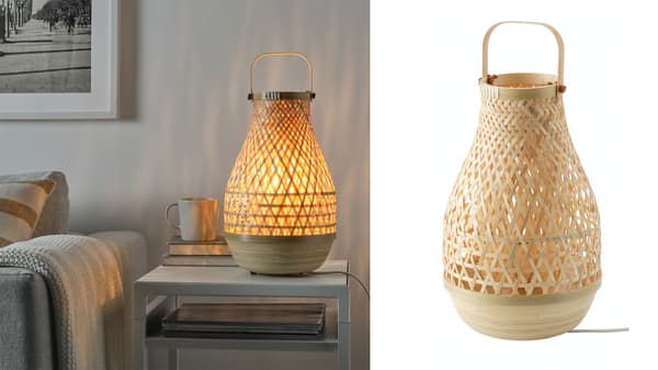 MISTERHULT Asztali lámpa, bambusz.