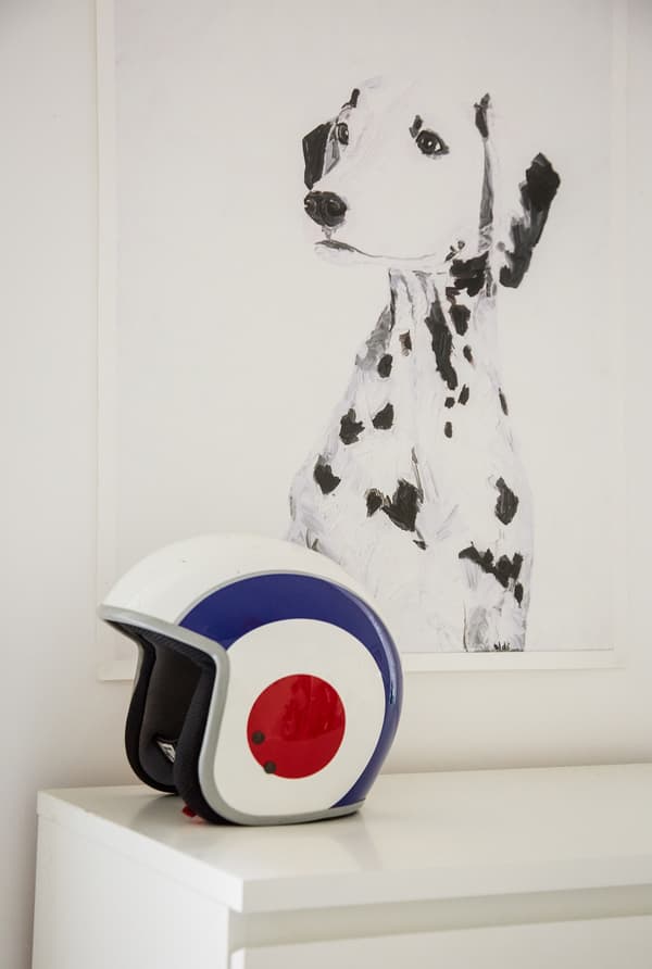 Mix artwork with knick-knacks.