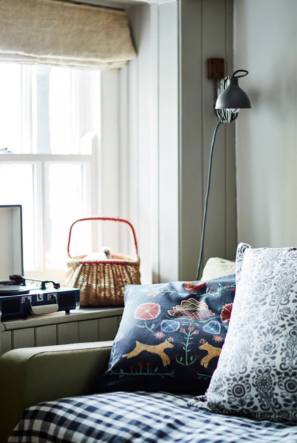 Mix colourful with neutral.