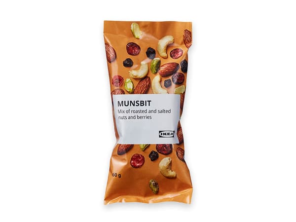 Mix of roasted and salted nuts and berries