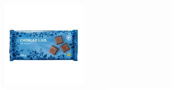 Mléčná čokoláda, Rainforest Alliance Certified, 100 g