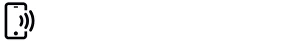 Mobile phone icon with wi-fi icon