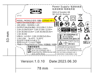 Model number ICPSW5-40-1 