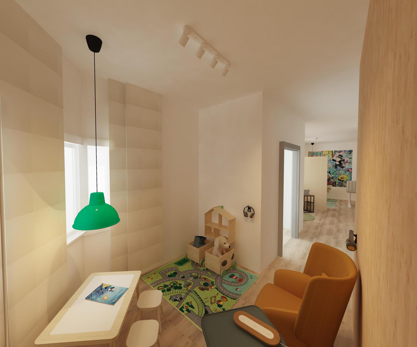 Modernes Scandi-Büro mit smarter Aufbewahrung