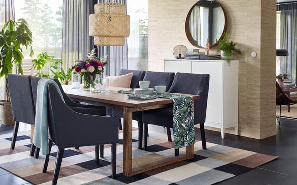 MÖRBYLÅNGA Mesa, chapa de carvalho