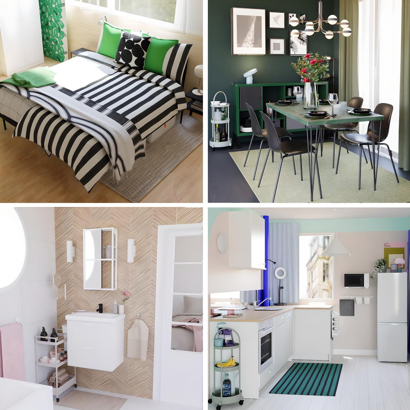 Montage photo de 4 ambiances