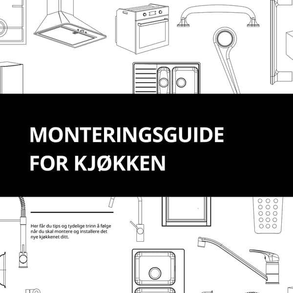 Monteringsguide for kjøkken.