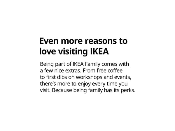 More IKEA benefits