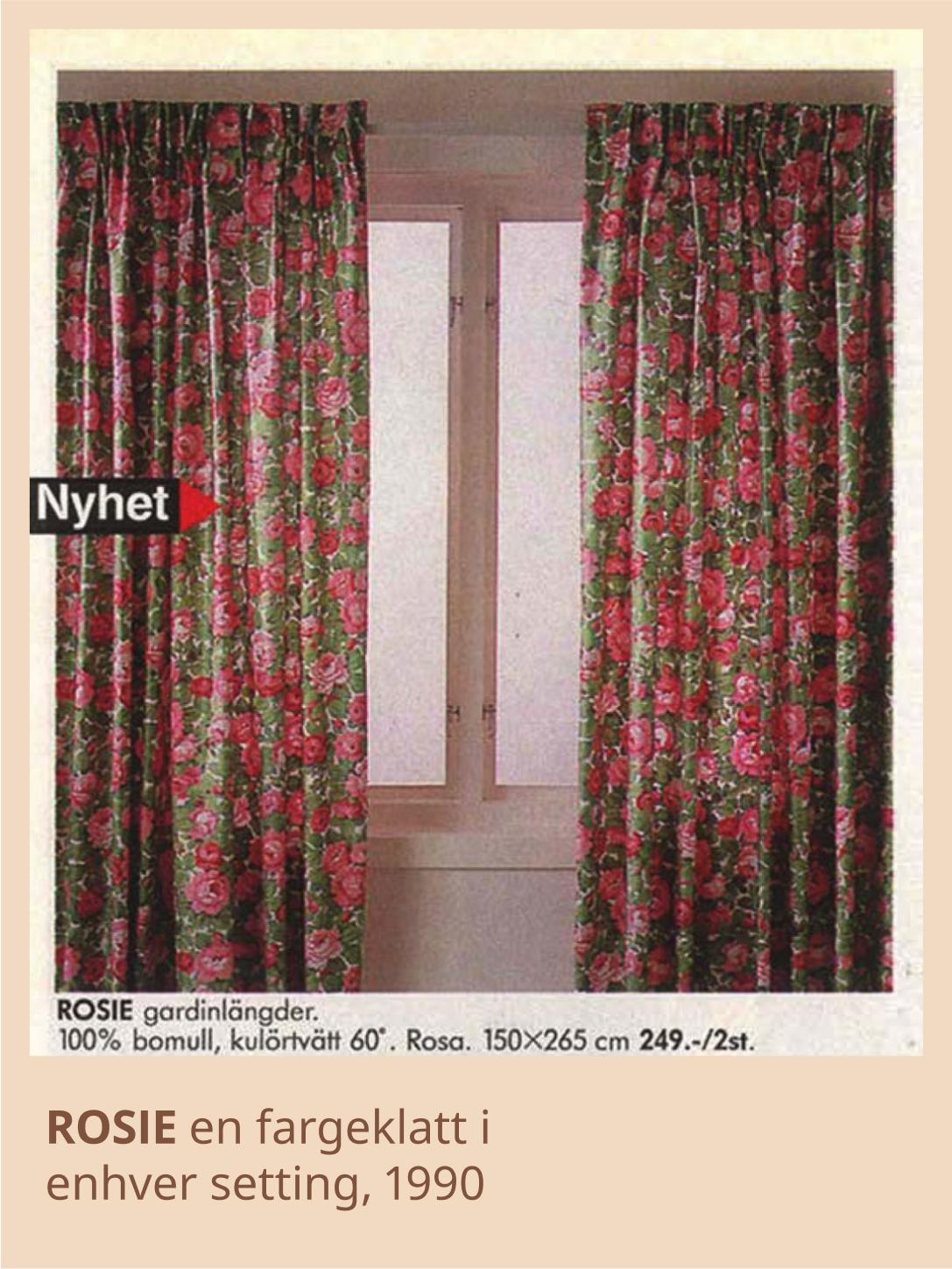 Møstrete gardinder. 