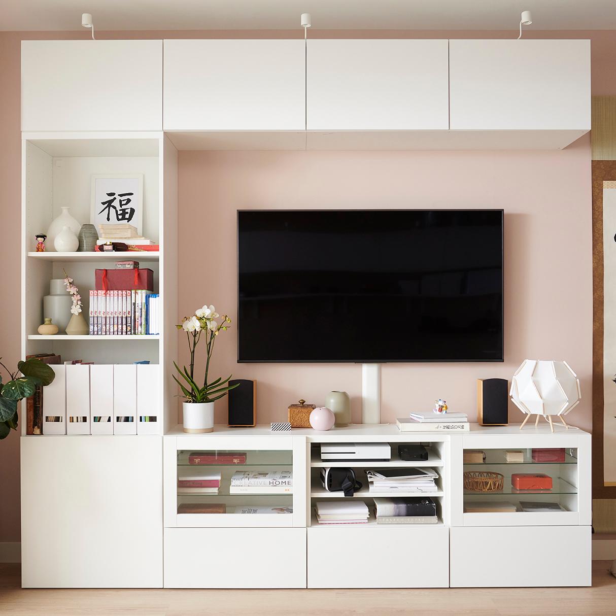 Móvel TV modular branco BESTA