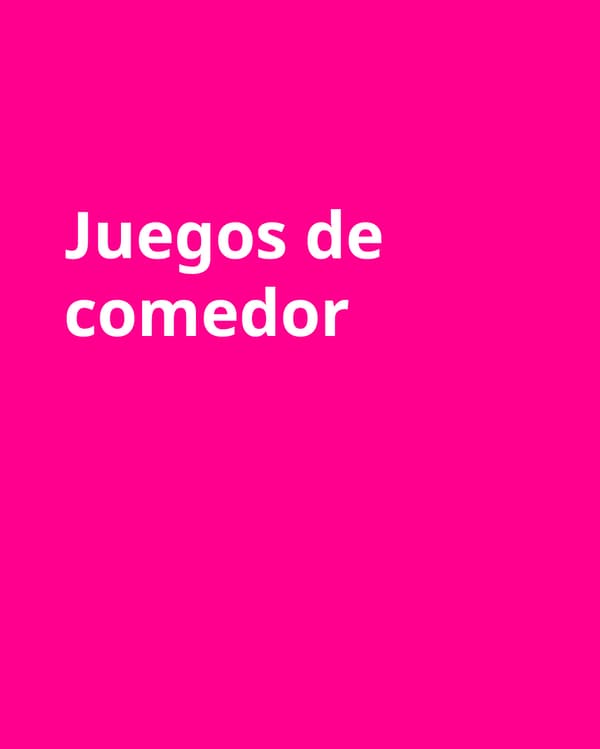 Muebles de comedor fucsia