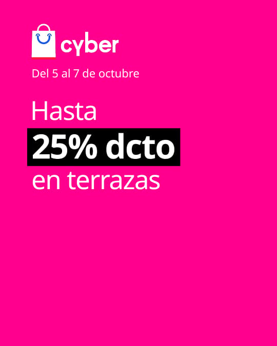 Muebles de terraza con hasta 25% de descuento en Cyber.