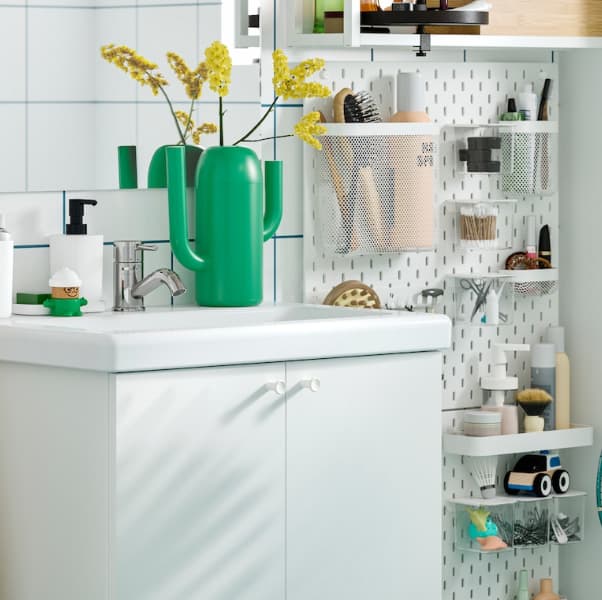 Muebles para organización de baño 