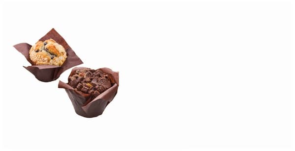 muffin čokoládový nebo borůvkový