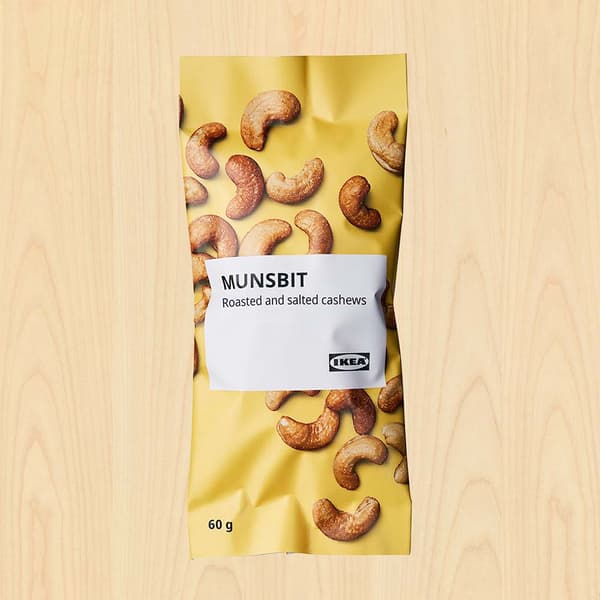 MUNSBIT Roasted and salted cashews, 60g