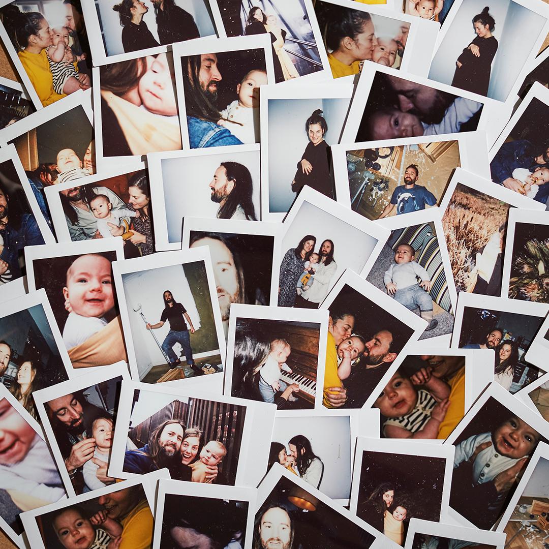 Mutiple pictures taken by a polaroid 