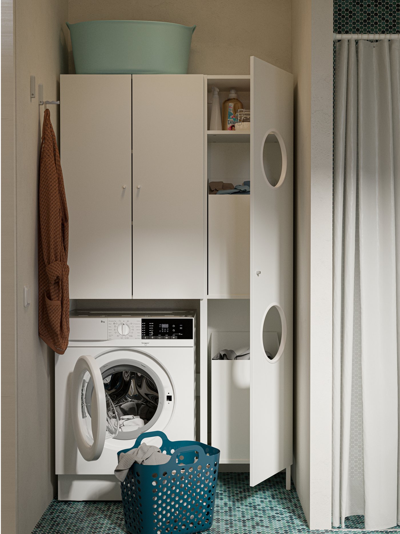 Compacte oplossing voor je wasruimte IKEA