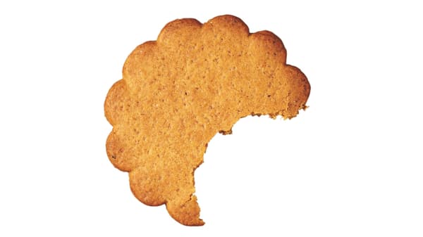 Nakousnutý perníček. 