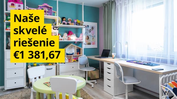 Naše skvelé riešenie €1 381,67.