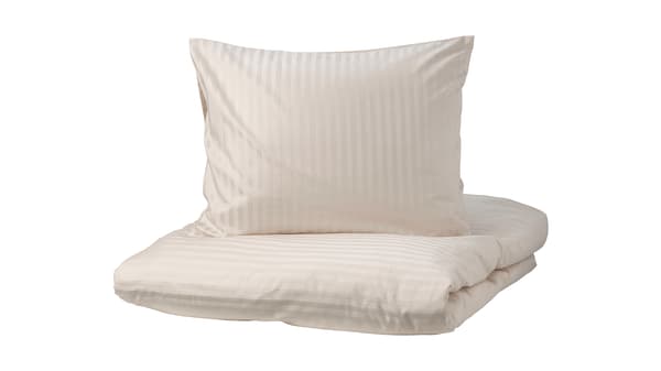 NATTJASMIN
Paplanhuzat+párnahuzat, világosbézs, 150x200/50x60 cm