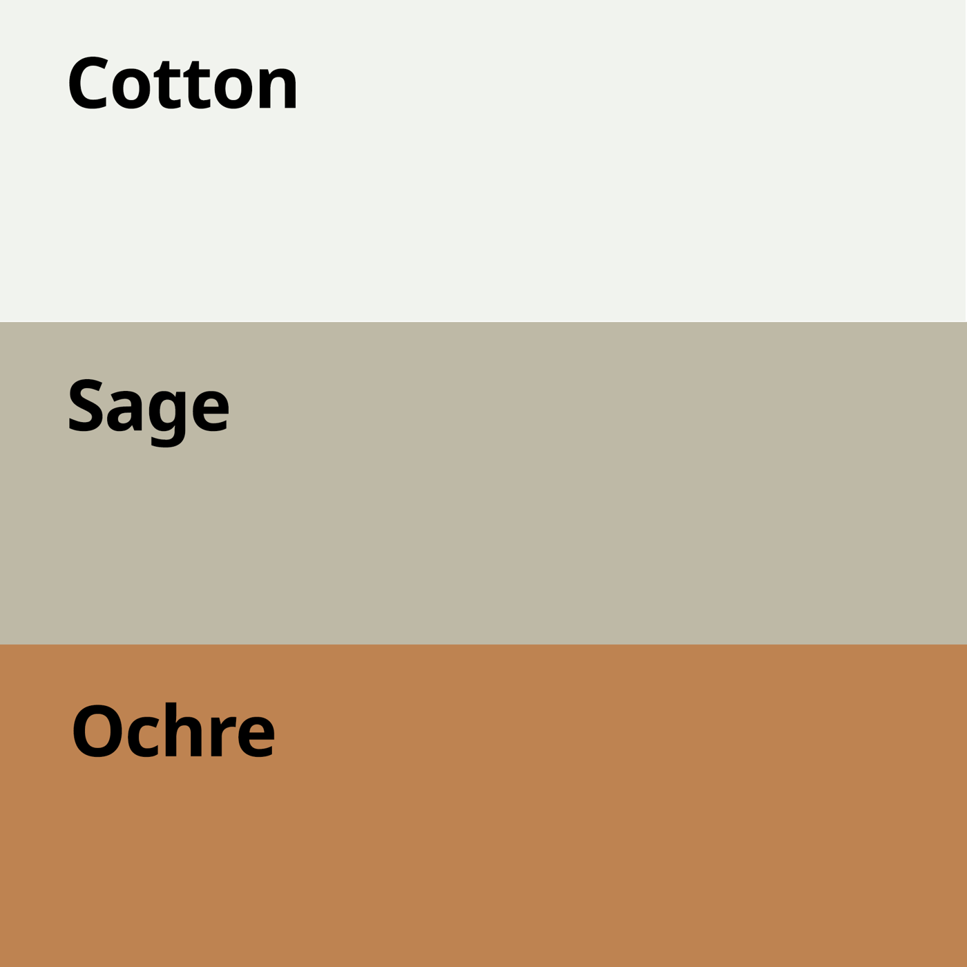 Natural Elements colour pallette 