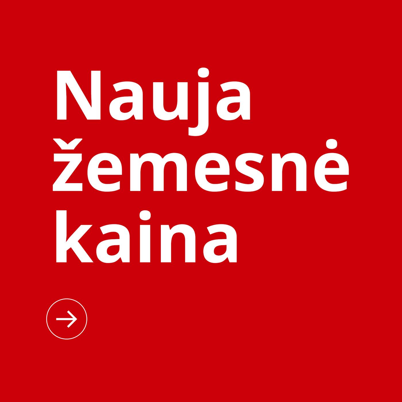 Nauja žemesnė kaina