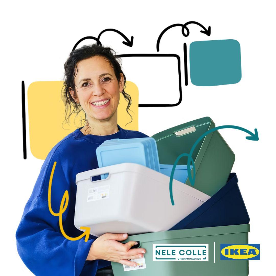 Nele Colle, la coach en rangement, a testé quelques solutions de rangement IKEA.