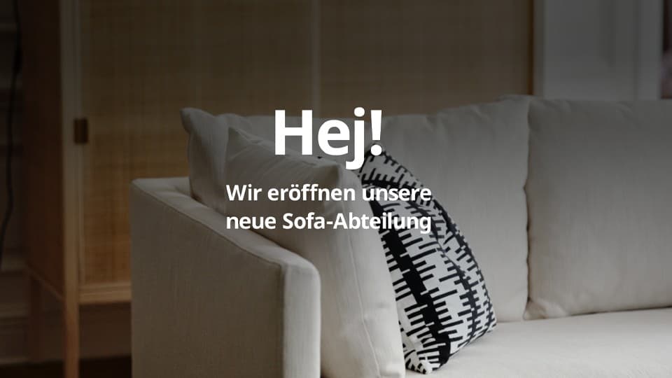 Neu umgebaute Sofa- Abteilung