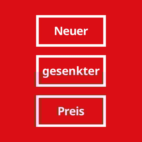 Neuer gesenkter Preis