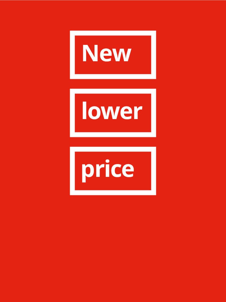 New lower price