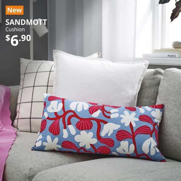 NEW tag. SANDMOTT pillow on living room sofa/couch, $7.50