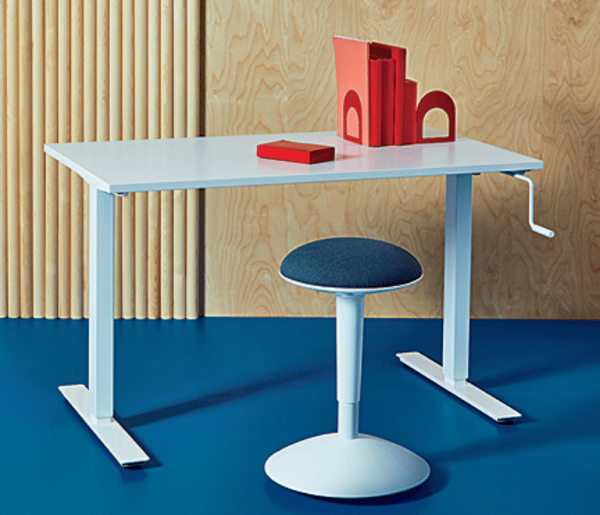 NILSERIK Tamboret, blanc, Vissle gris | IKEA