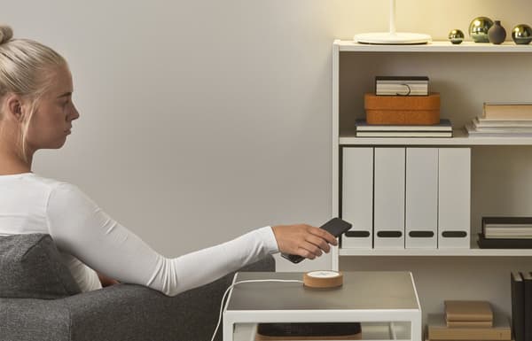NORDMÄRKE Chargeur sans fil, blanc, liège