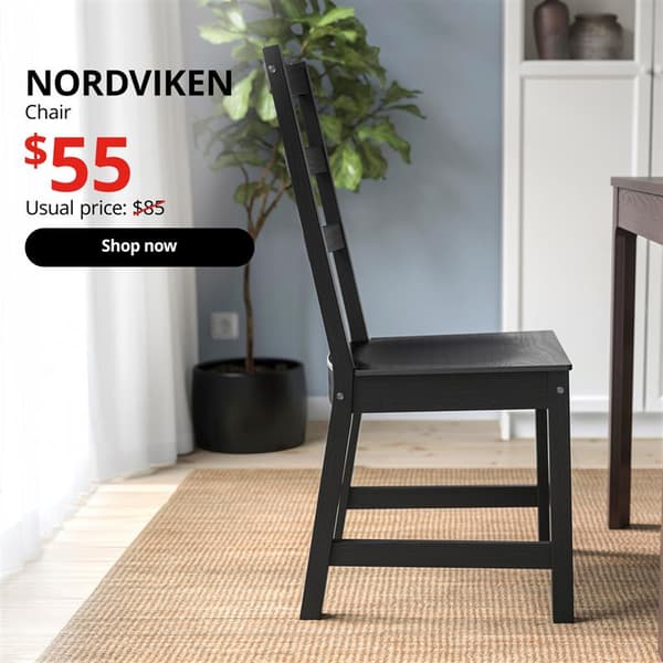 NORDVIKEN chair, $55.