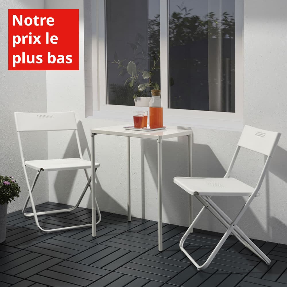 Notre prix le plus bas, la table blanche FEJAN