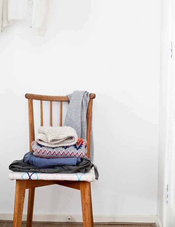 Nouvelle assise pour vieille chaise.