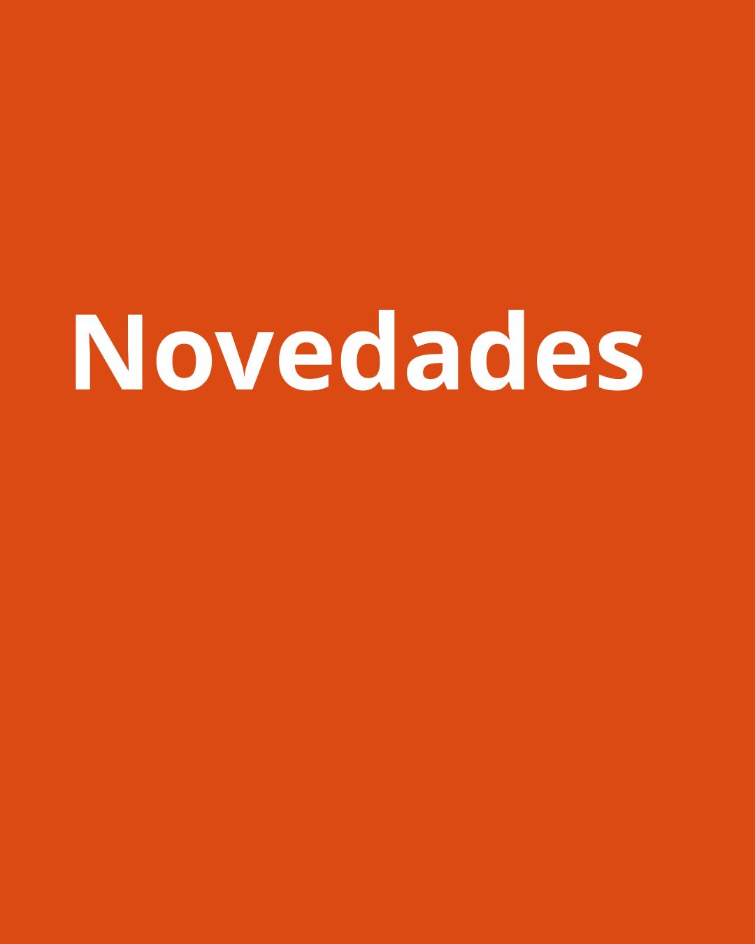 Novedades