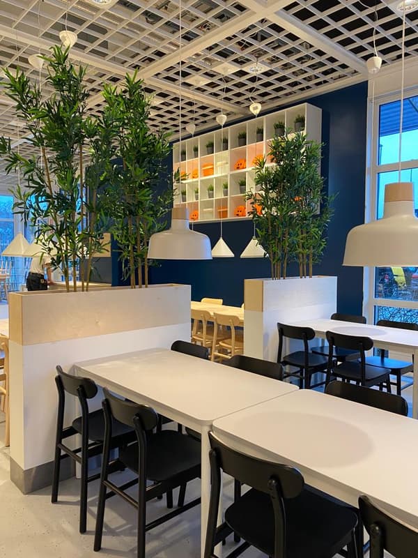 Nya restaurangens inredning