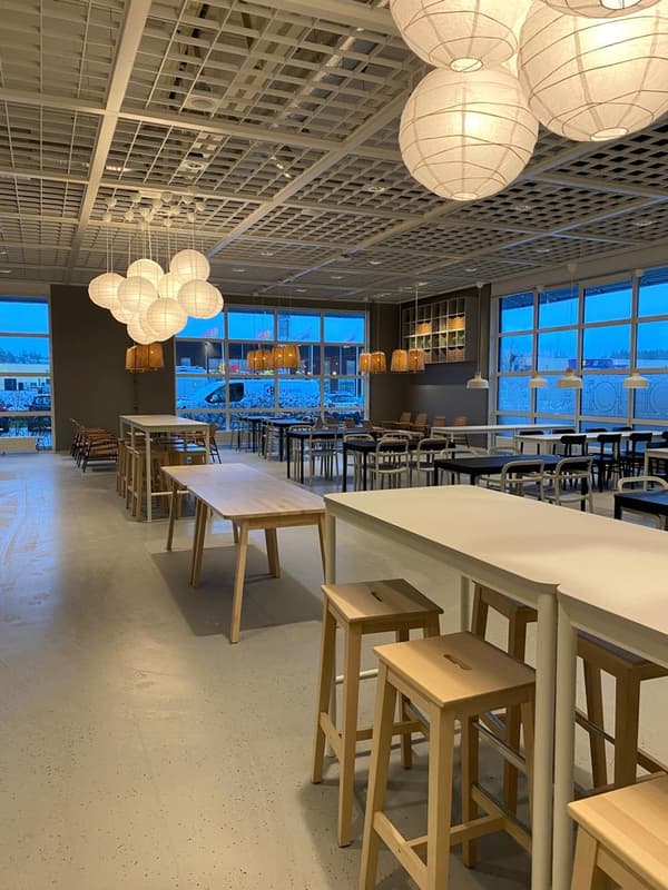 Nya restaurangens inredning