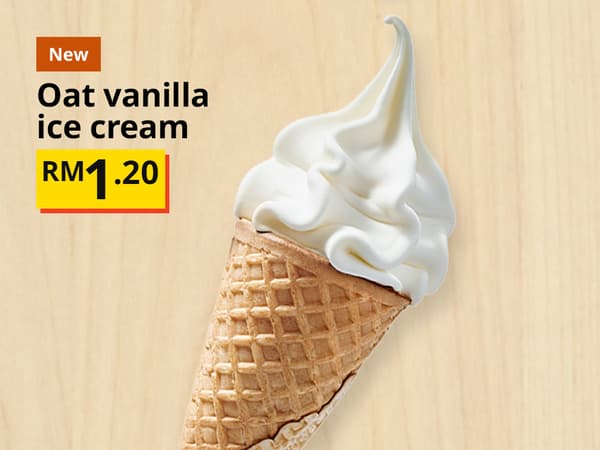 oat vanilla ice cream RM1.20