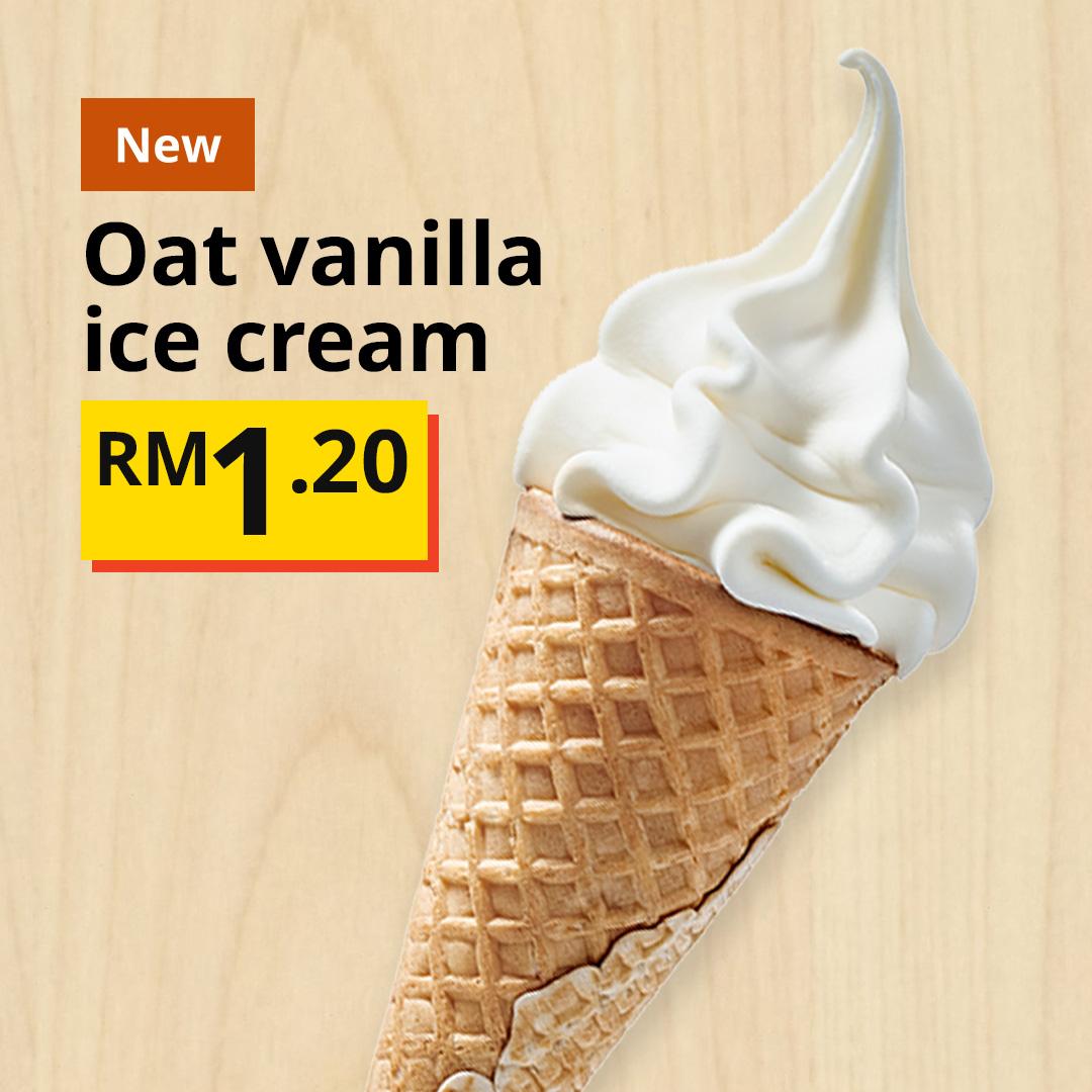 Oat vanilla ice cream RM1.20